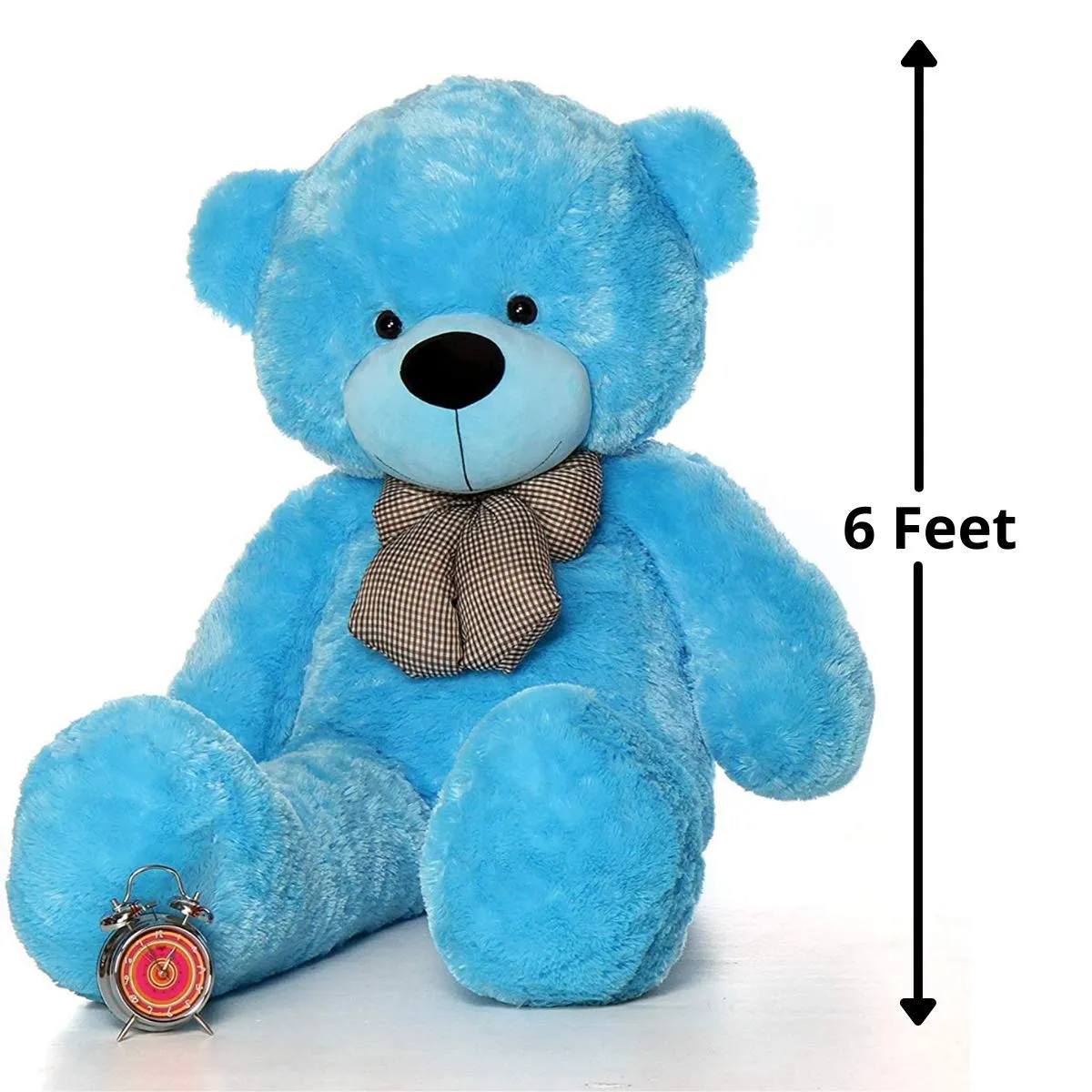 Hug N Feel 6 Feet Sky Blue Giant Teddy Bear Soft, Plush,Cuddly Stuffed Animal for Kids, Birthdays, Anniversaries, Valentine's Day,Special Occasions Large Huggable