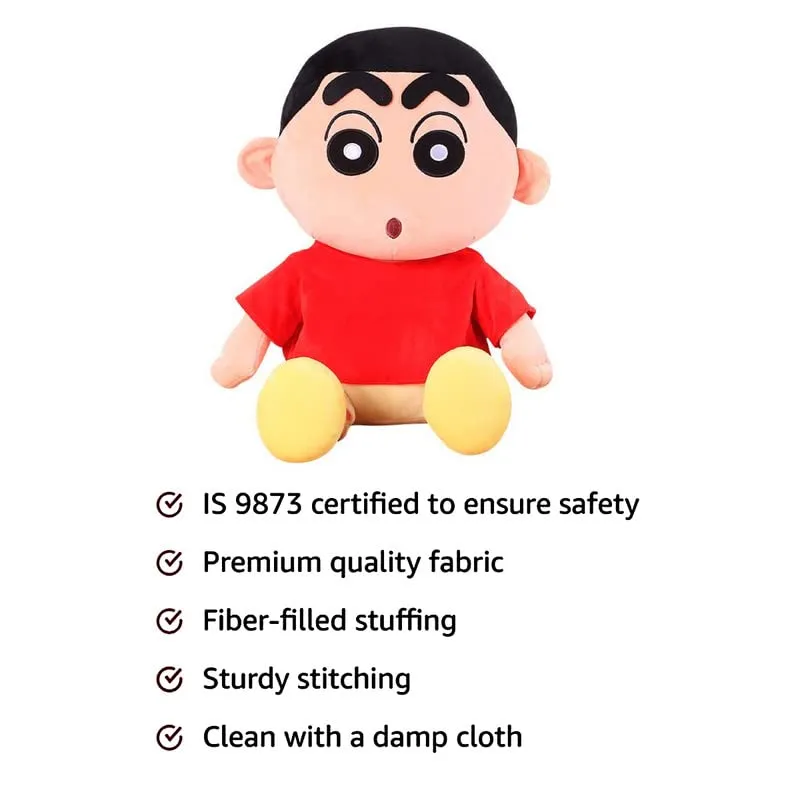 HUG 'n' FEEL SOFT TOYS Shinchan Soft Toys, Baby Toys, Soft Toys for Kids, Soft Toy, Soft Toy for Girls, Soft Toys for Baby Girl, Birthday Gift for Girls, Birthday Gift for Girls, Gift Items, (32 cm)