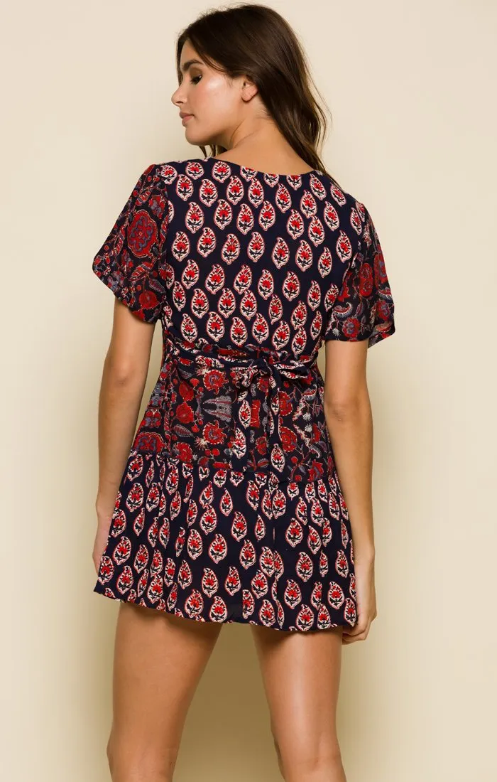 INFINITE NIGHTS SHORT WRAP DRESS