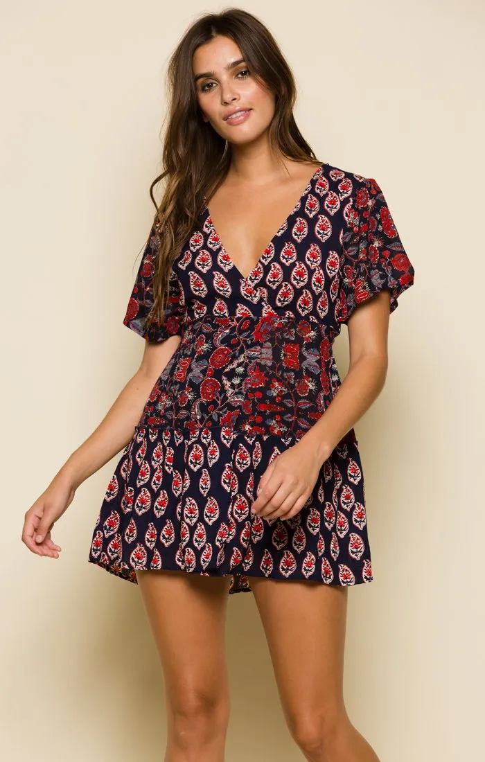INFINITE NIGHTS SHORT WRAP DRESS