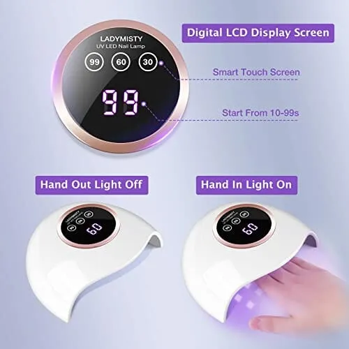 LadyMisty 72W UV LED Nail Lamp