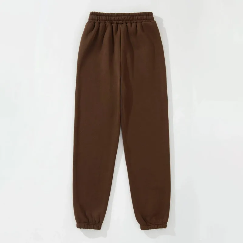 Letter Graphic Thermal Lined Sweatpants