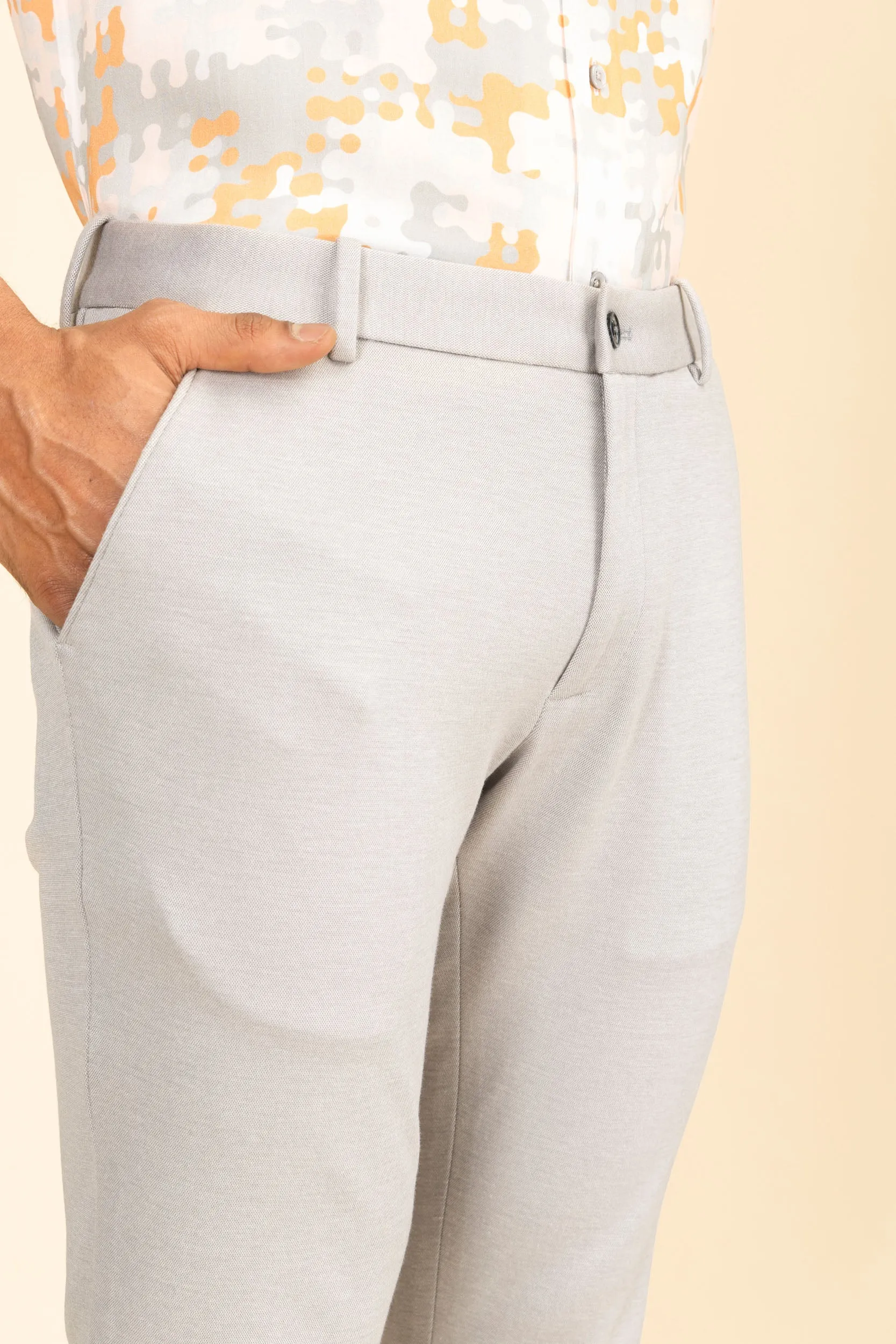 Light Grey 4 Way Stretch Port Pants