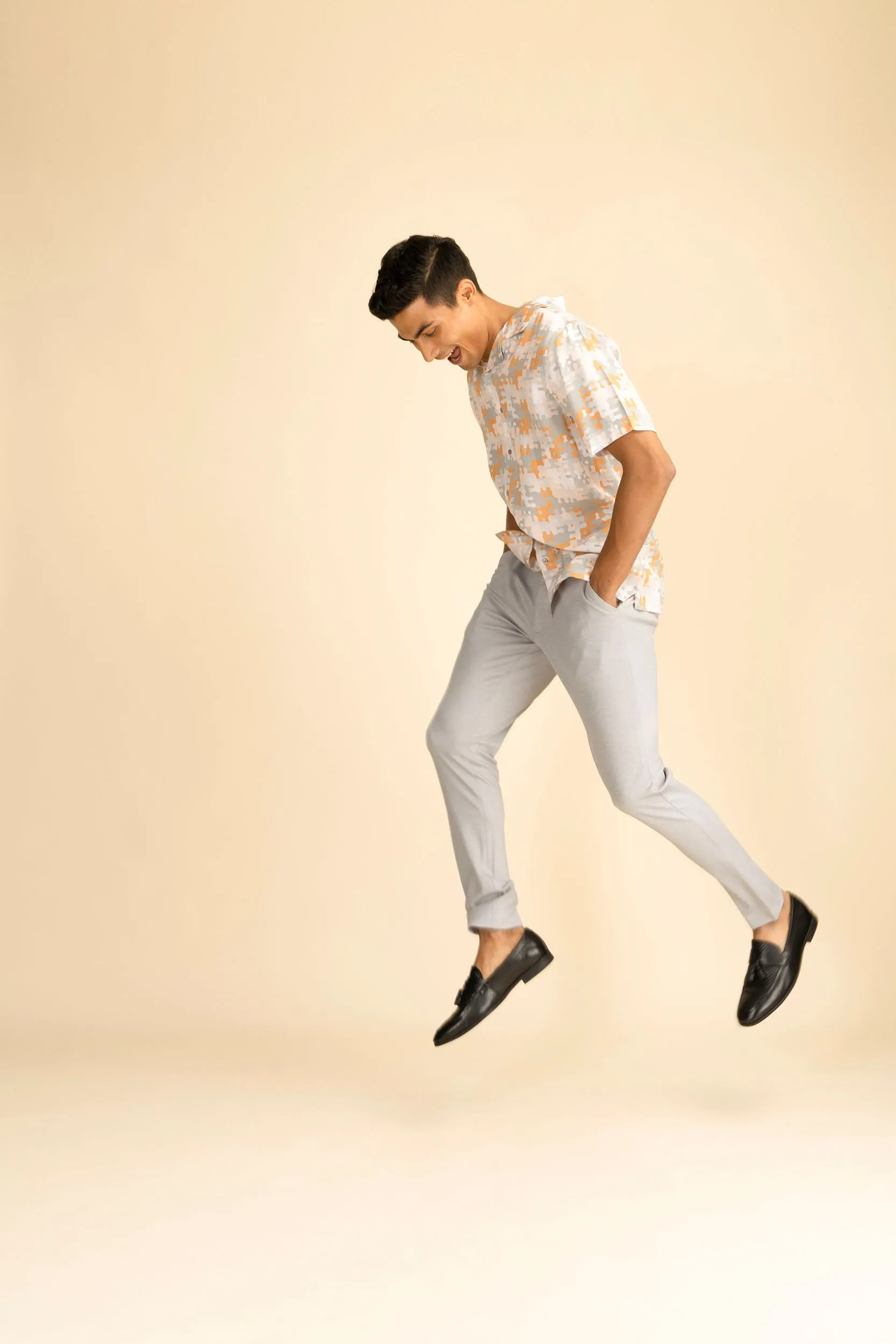 Light Grey 4 Way Stretch Port Pants