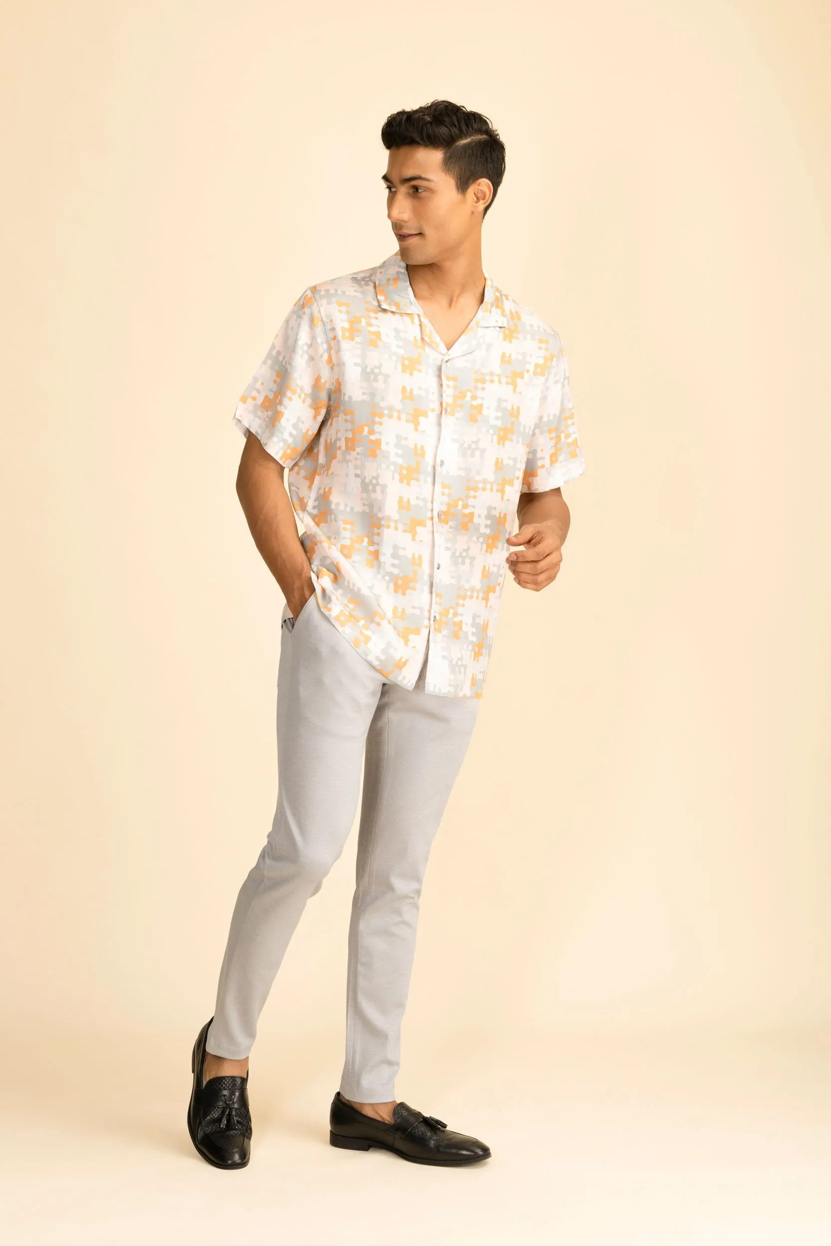 Light Grey 4 Way Stretch Port Pants