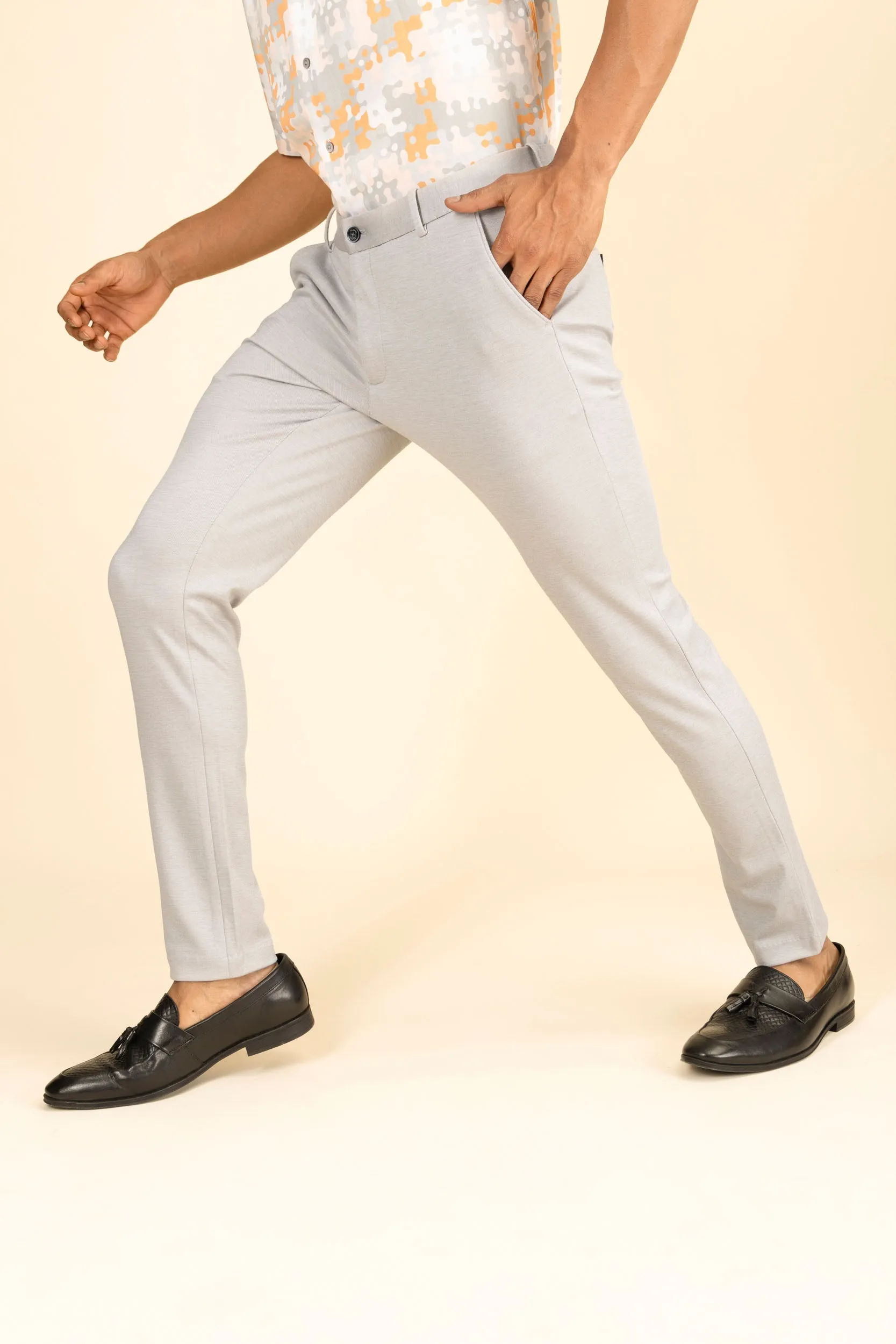 Light Grey 4 Way Stretch Port Pants