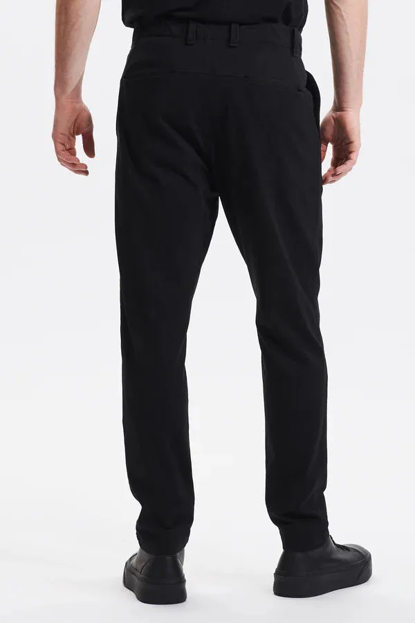 Loose fit chino trousers - Black