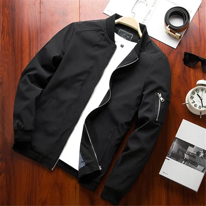Men's Long Sleeve Bomber Jacket