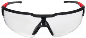 Milwaukee 48-73-2010 Safety Glasses, Unisex, Anti-Scratch Lens, Polycarbonate Lens, Plastic Frame, Black/Red Frame :CD: QUANTITY: 1