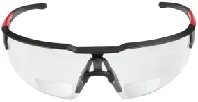 Milwaukee 48-73-2202 Safety Glasses, Unisex, Anti-Scratch Lens, Polycarbonate Lens, Plastic Frame, Black/Red Frame :CD: QUANTITY: 1