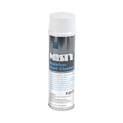 Misty Stainless Steel Cleaner & Polish (15 oz Aerosol Can) - Case of 12