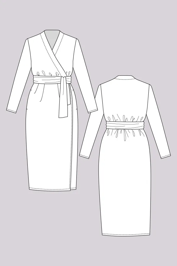 Named Clothing - OLIVIA Jersey Wrap Dress Sewing Pattern