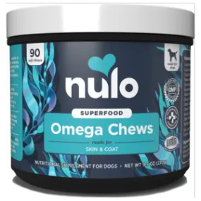 Nulo Omega Coconut Flavor Skin & Coat Soft Chews Supplement for Dogs, 90 Count