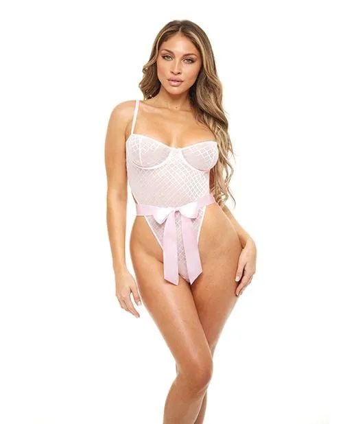 Oh La La Cheri Logan Unlined Pink Teddy