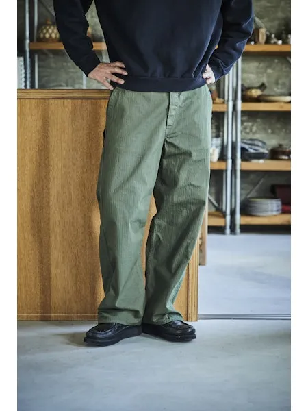 orSlow WIDE FIT FRENCH WORK PANTS (UNISEX) - Army Green