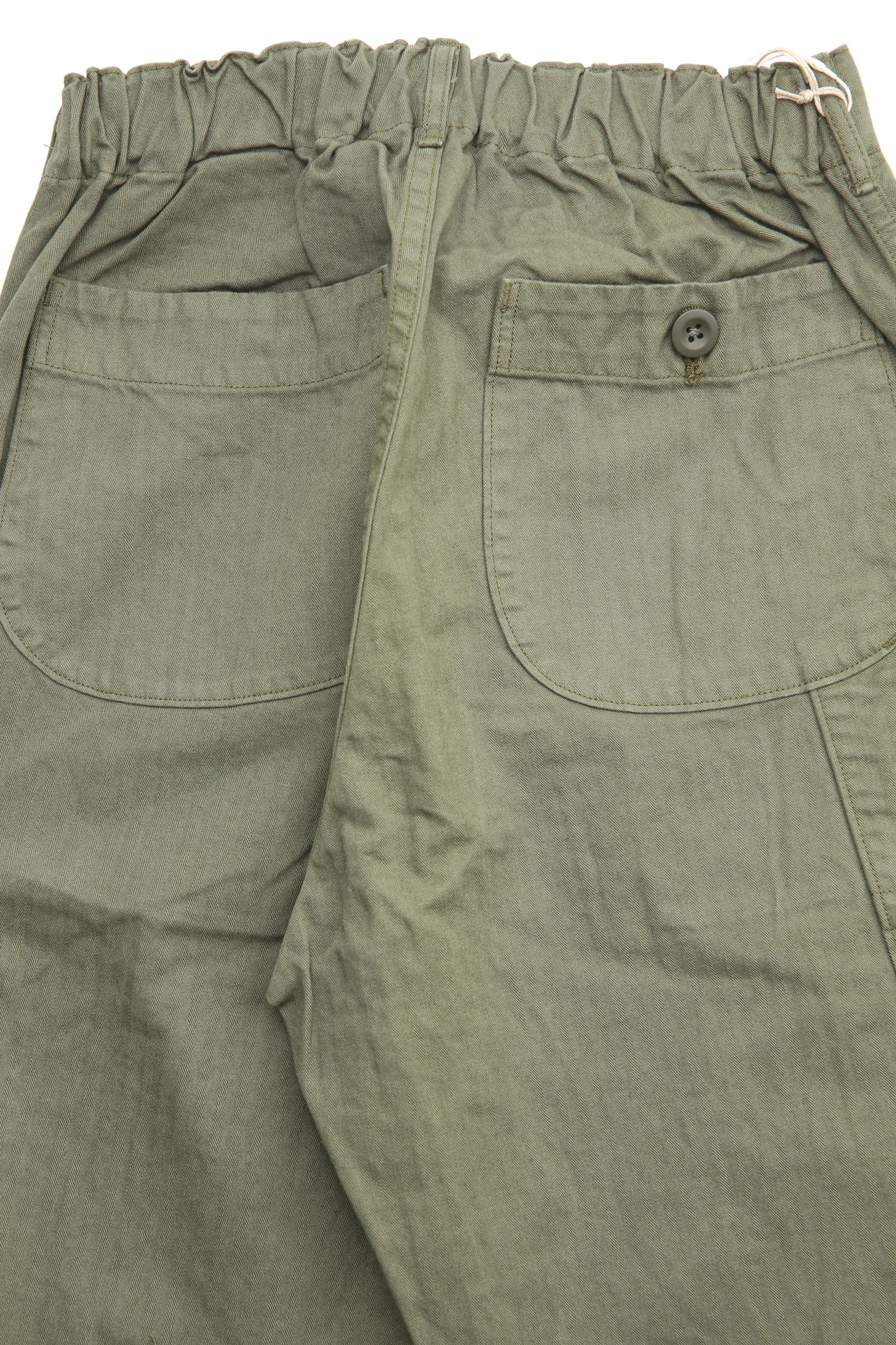 orSlow WIDE FIT FRENCH WORK PANTS (UNISEX) - Army Green