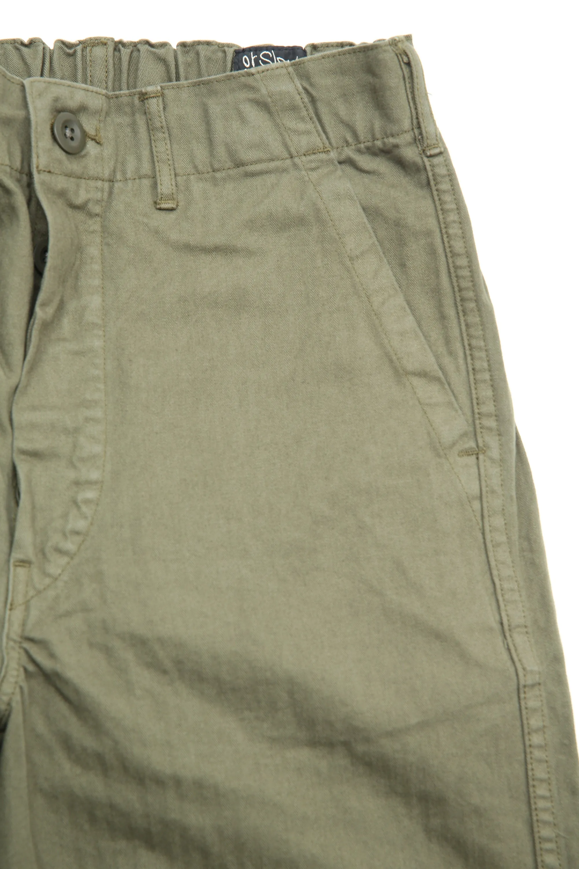 orSlow WIDE FIT FRENCH WORK PANTS (UNISEX) - Army Green