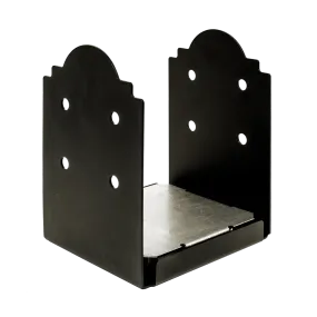 Outdoor Accents® Mission Collection® ZMAX®, Black Powder-Coated Post Base for 10x10 (Pack of 2)