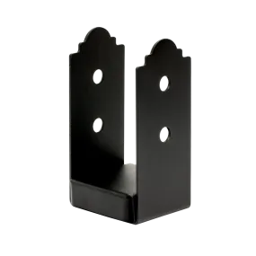 Outdoor Accents® Mission Collection® ZMAX®, Black Powder-Coated Post Base for 4x4 (Pack of 8)