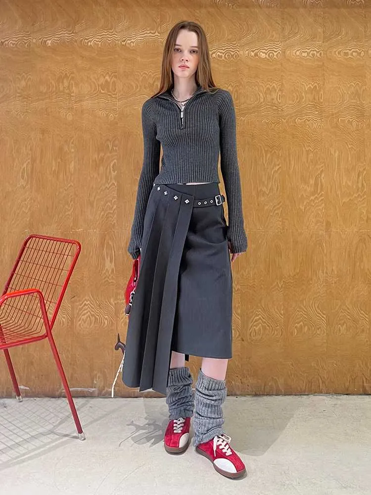 Pleated long skirt【s0000010819】