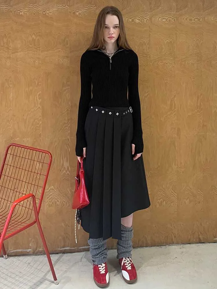 Pleated long skirt【s0000010819】