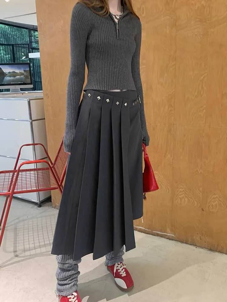 Pleated long skirt【s0000010819】