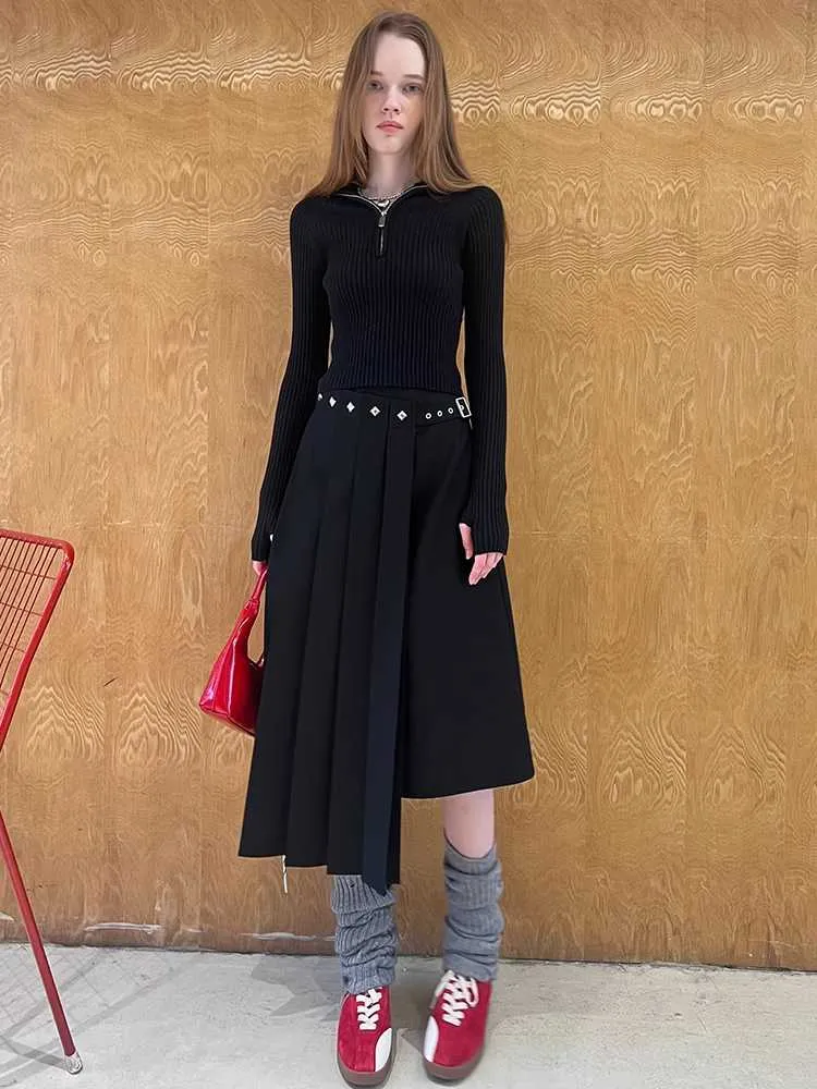 Pleated long skirt【s0000010819】