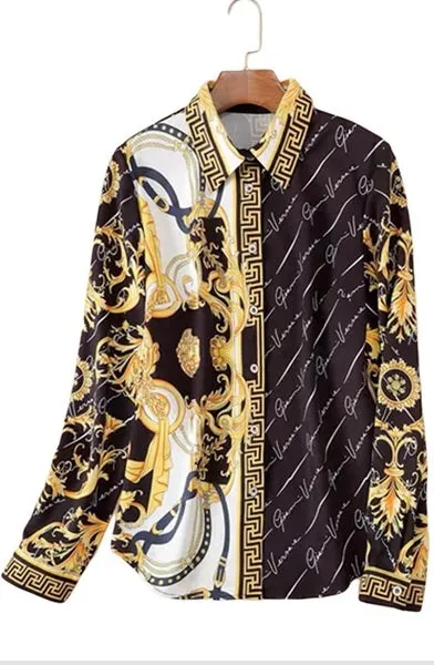 Pleated Print Maxi Skirt Suit