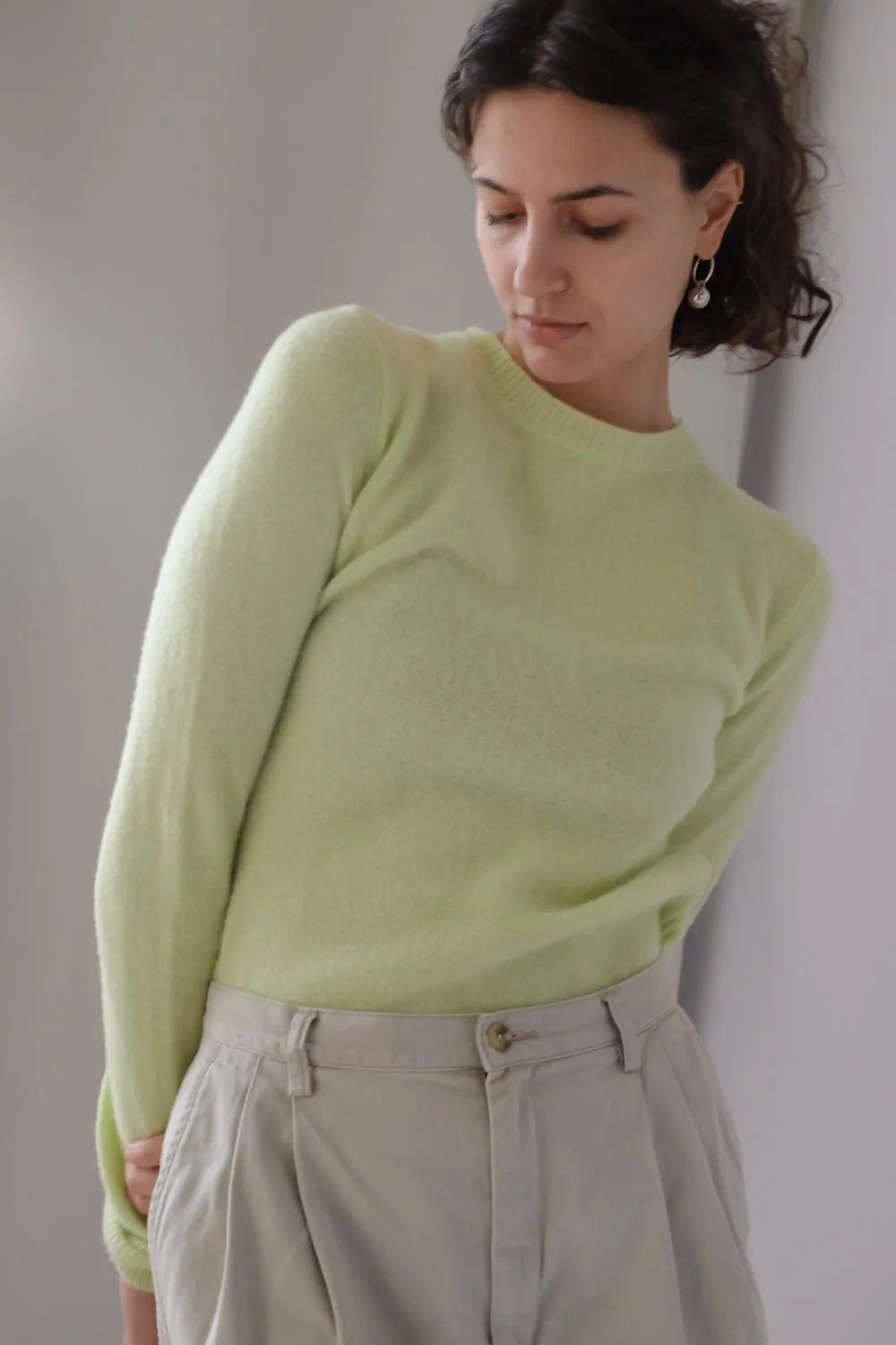 PLEATED PURE COTTON VINTAGE SHORTS