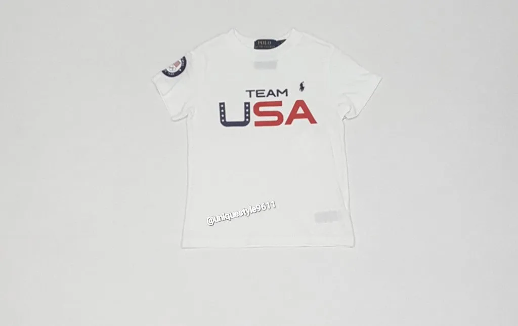 Polo Ralph Lauren Boys Team USA Graphic Tee (2T-7T)
