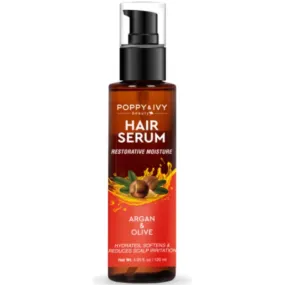 Poppy & Ivy: Hair Serum Restorative Moisture Argan & Olive 4.05oz