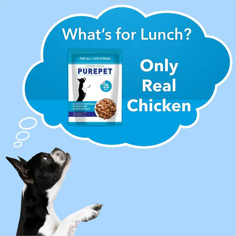 Purepet Wet Dog Food, Chicken and Vegetable Chunks in Gravy