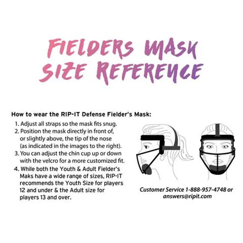 RIP-IT Senior Original Defense Pro Softball Fielders Mask