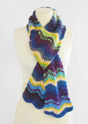 Roma Ripple Scarf (Crochet)