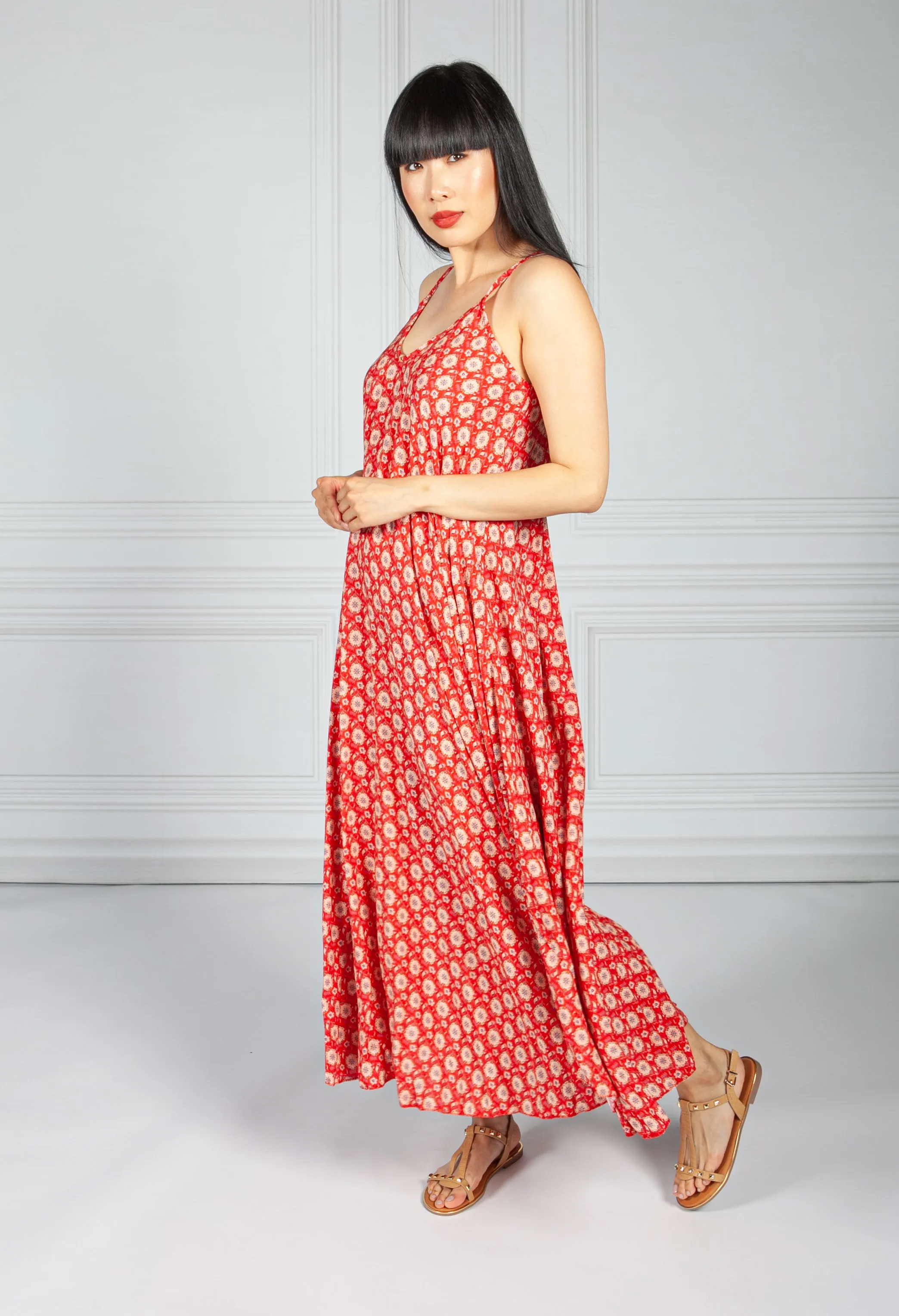 Ruby Vintage Print Maxi Dress