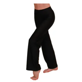 SALE - MCHRIS - MATT LYCRA WIDER STRAIGHT LEG TROUSERS - BLACK