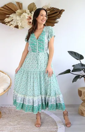 Salty Bright S0085-129 Peppermint Maxi Dress Rayon