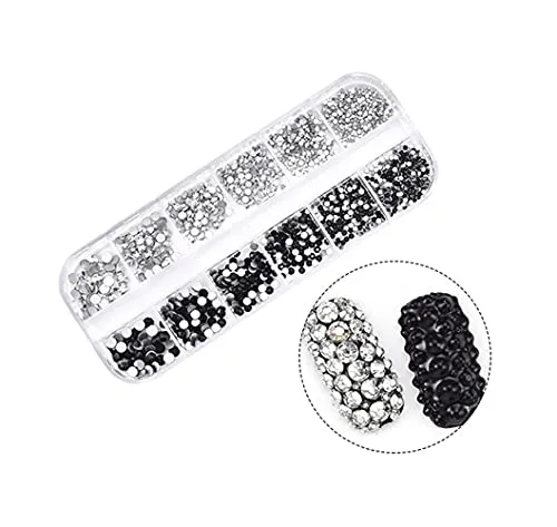 S.A.V.I 1PC. Nail Art Decorations Palette DIY Nail Art Accessories For Manicure (#3- Sequin in Butterfly Shape)