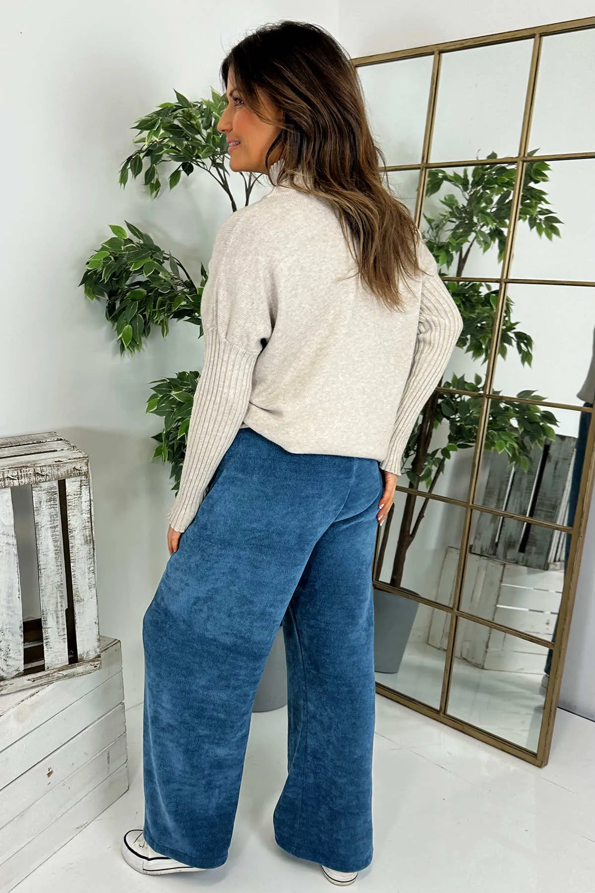 Sevanna Wide Leg Trouser Blue