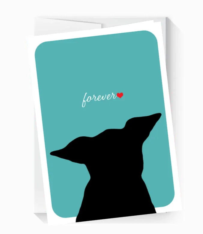 Silhouette Cards - Peace, Love, & Forever (set of 6)