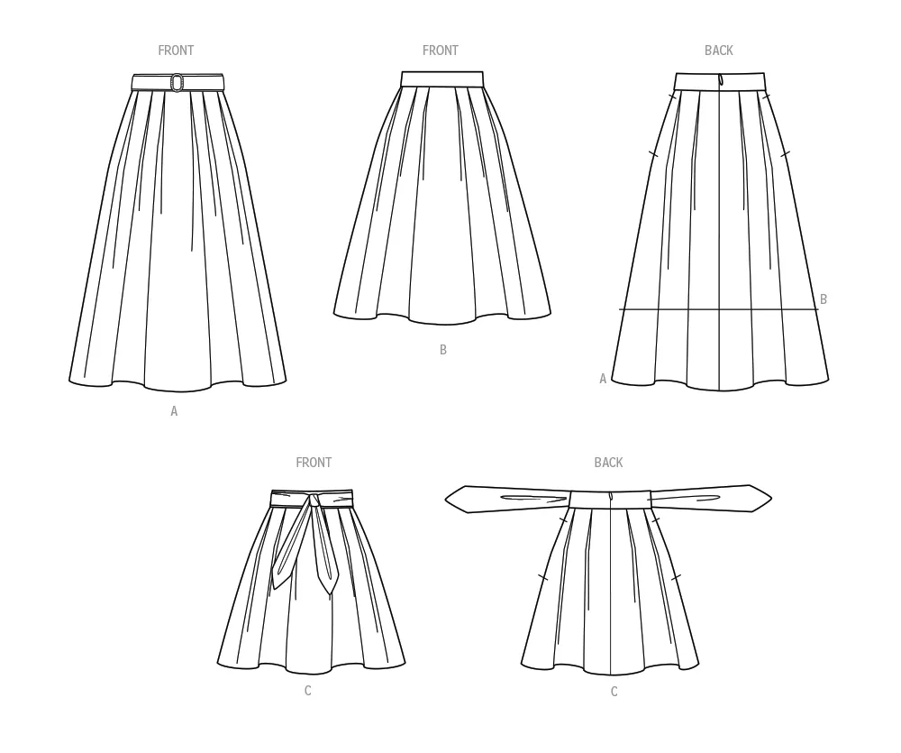 Simplicity 9711 Skirts Sewing pattern