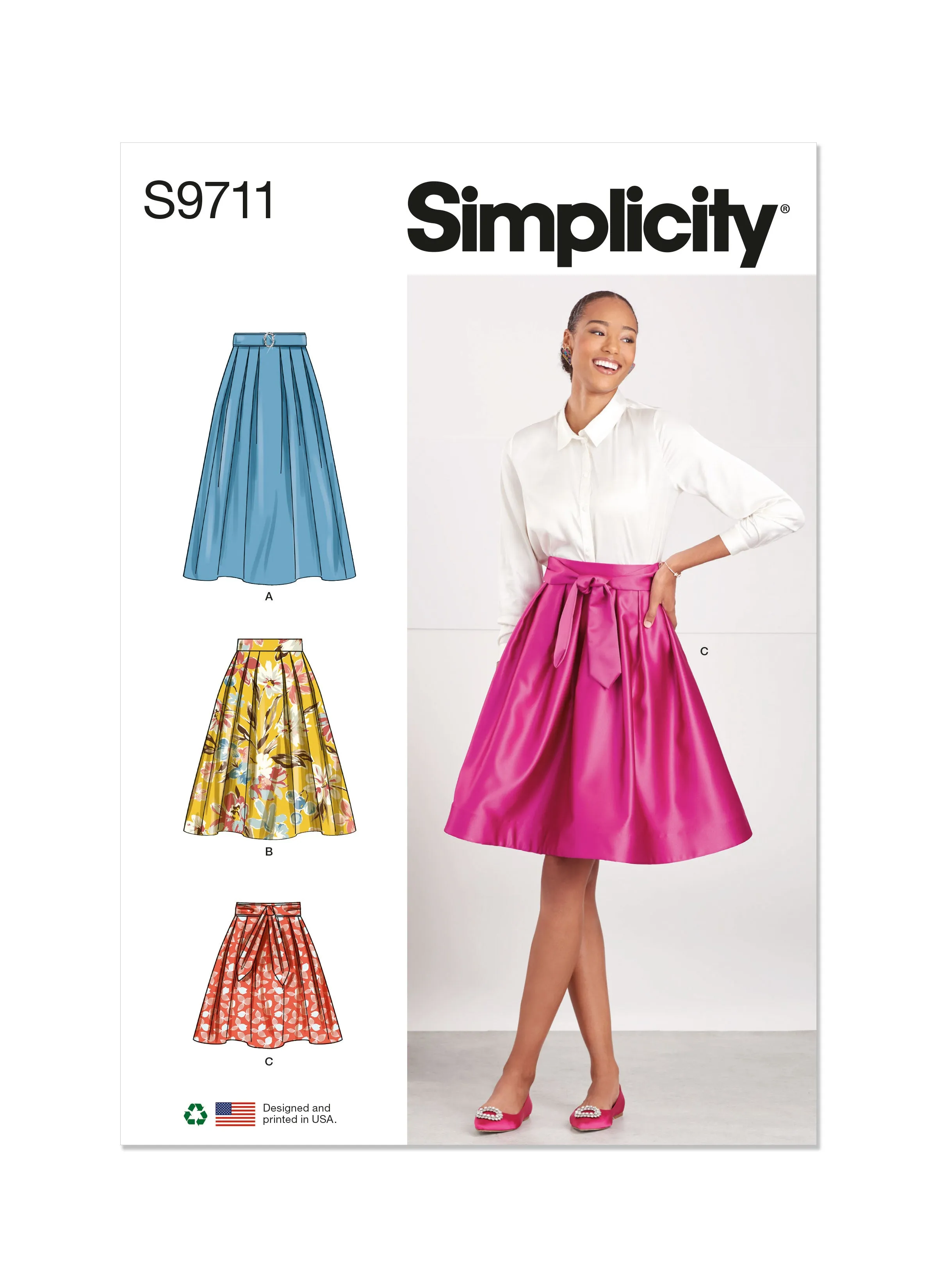 Simplicity 9711 Skirts Sewing pattern