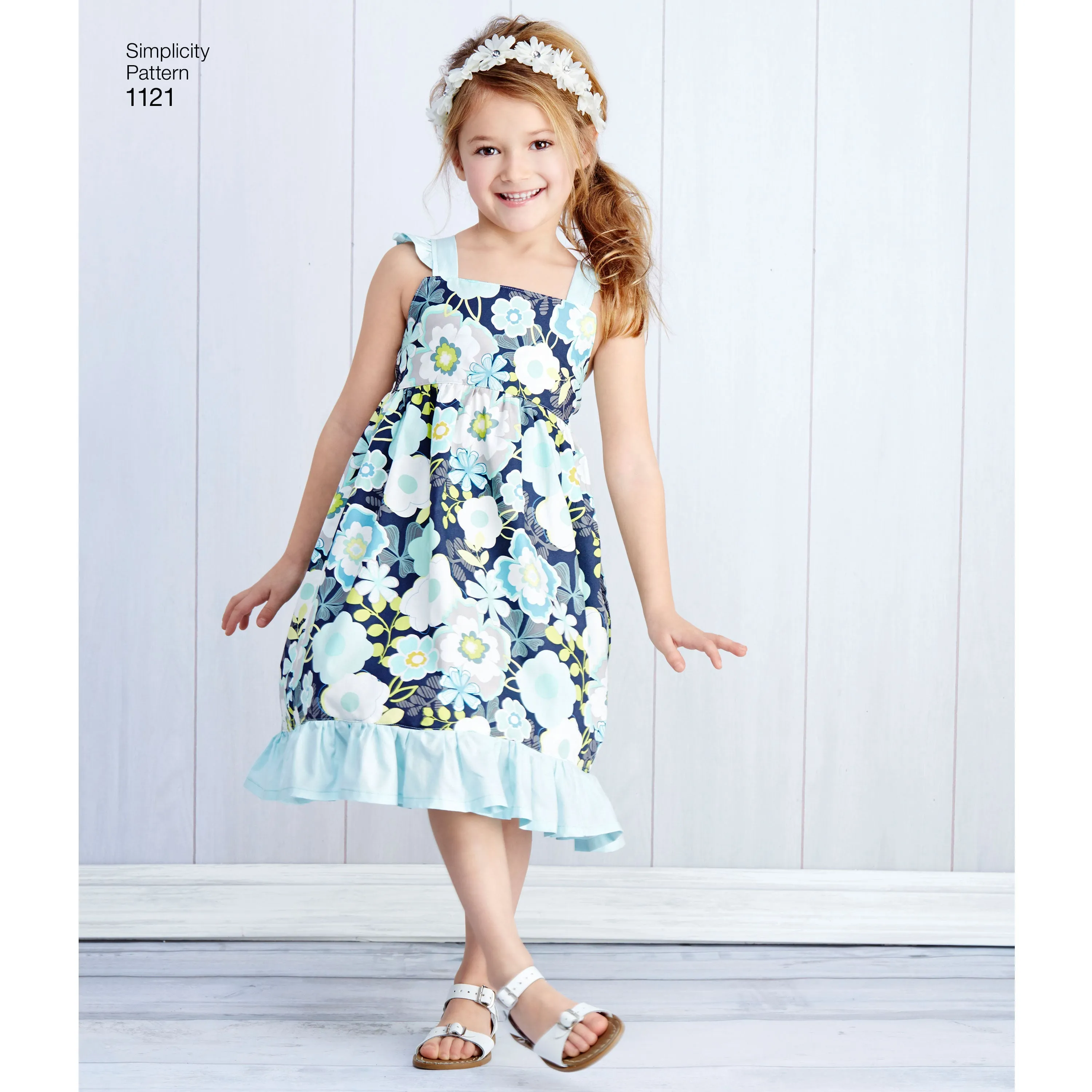 Simplicity Pattern 1121 Child's and Girls' Pullover Dresses