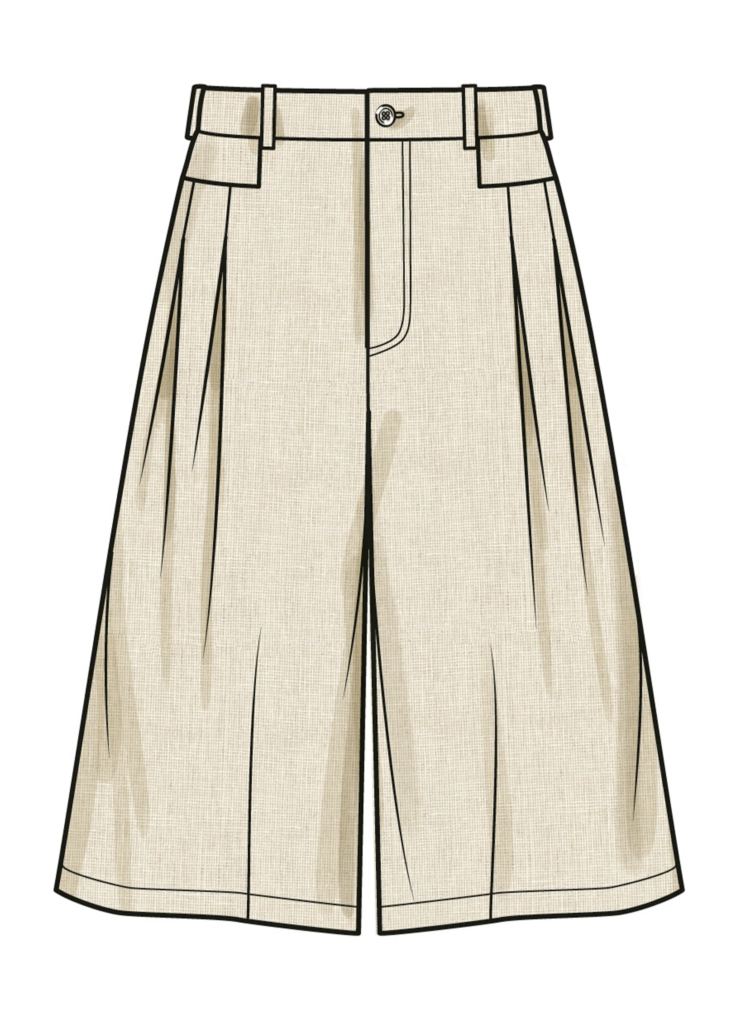 Simplicity Sewing Pattern 9955 Pleated Shorts and Trousers
