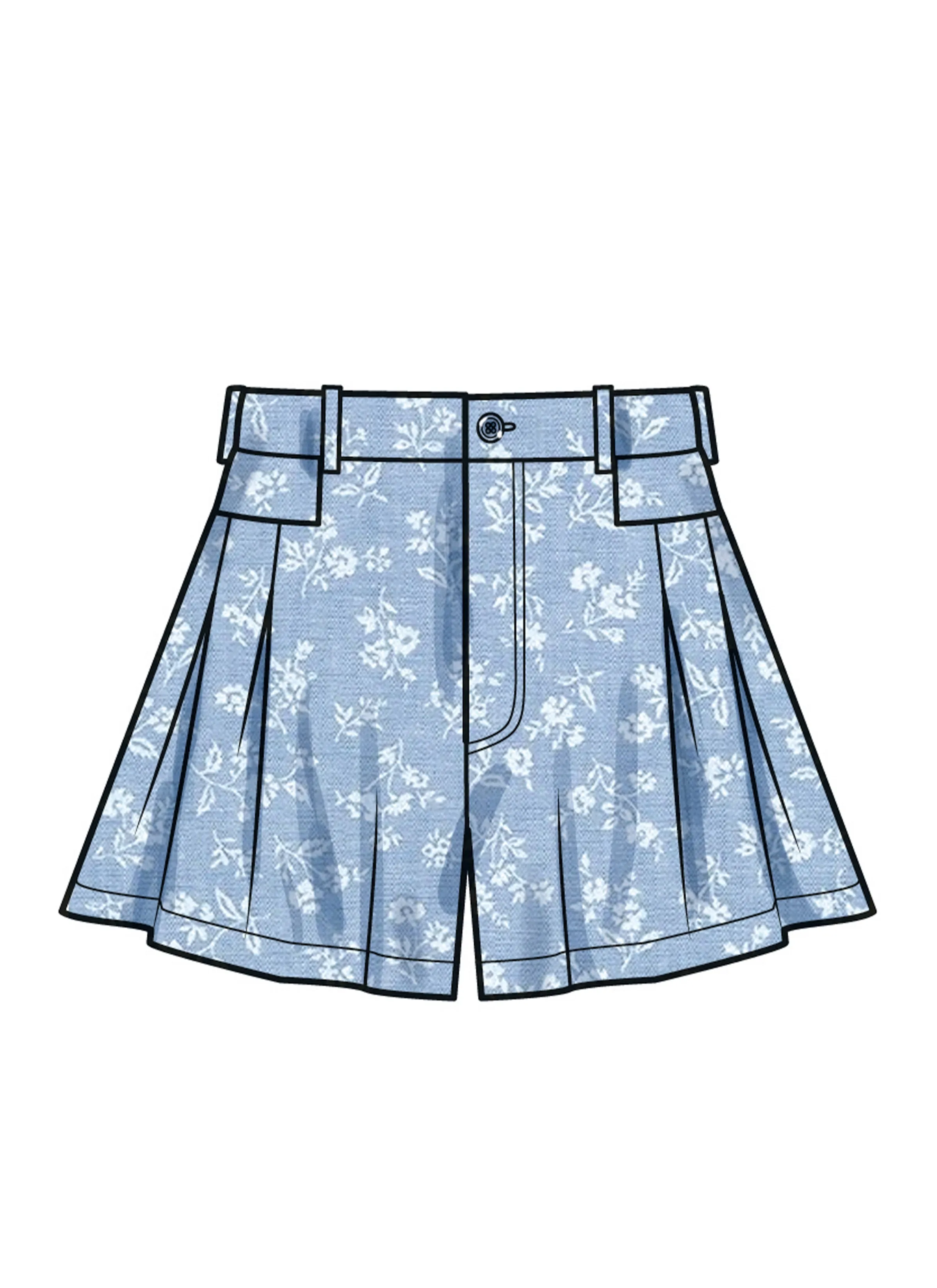 Simplicity Sewing Pattern 9955 Pleated Shorts and Trousers