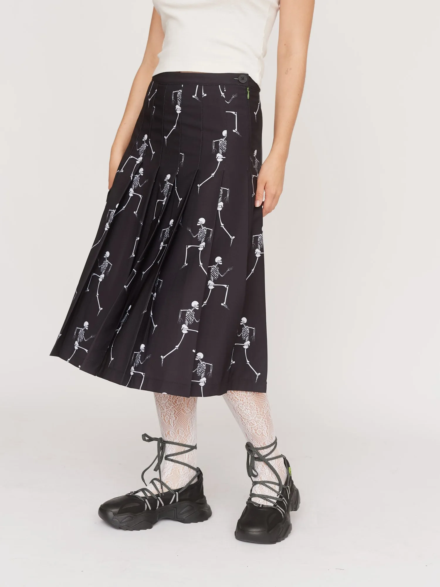 Skelly Pleated Skirt