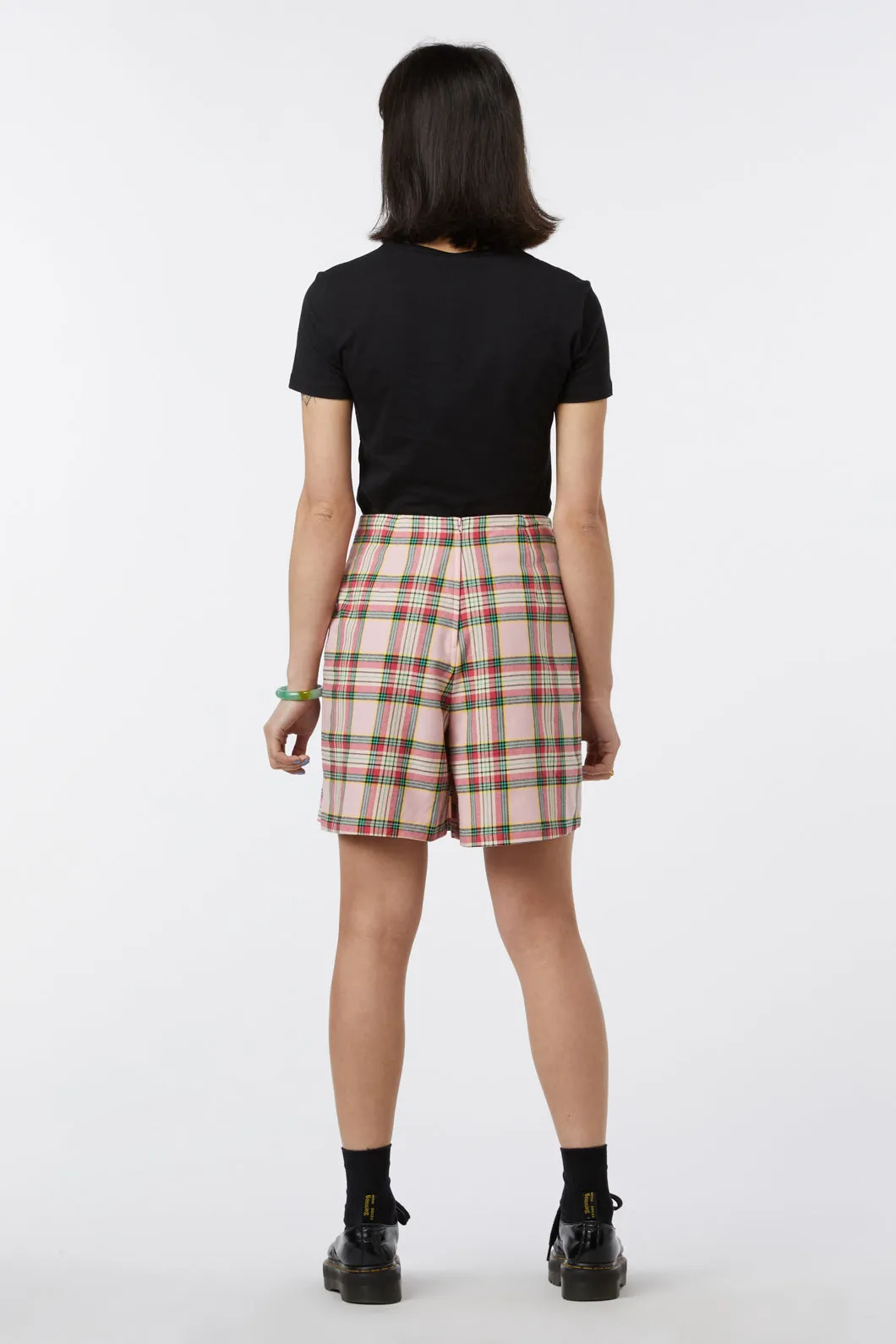 Spring Tartan Pleat Skort