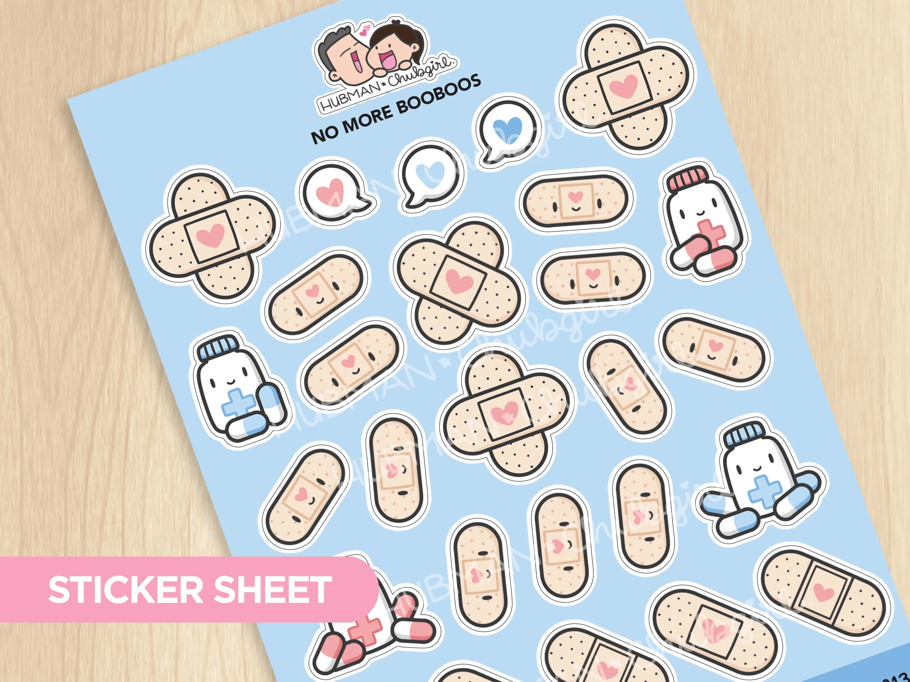 Sticker Sheet - No more Boo Boos