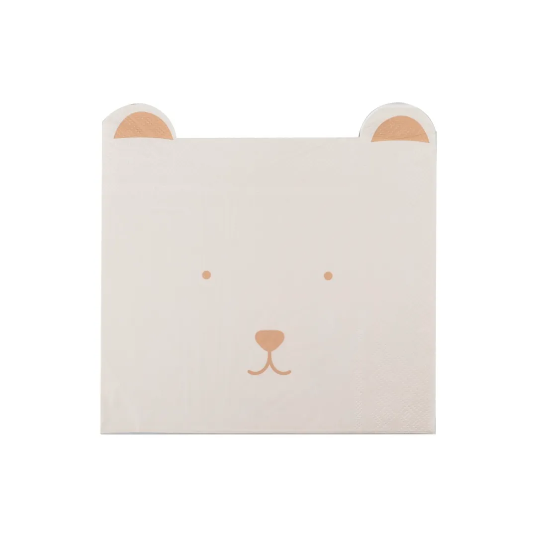 Teddy Bear Paper Napkins - Pack of 16
