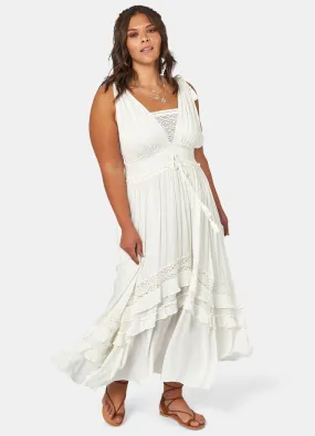 The Poetic Gypsy - Sleeveless Sunbeam Maxi Dress - Off White
